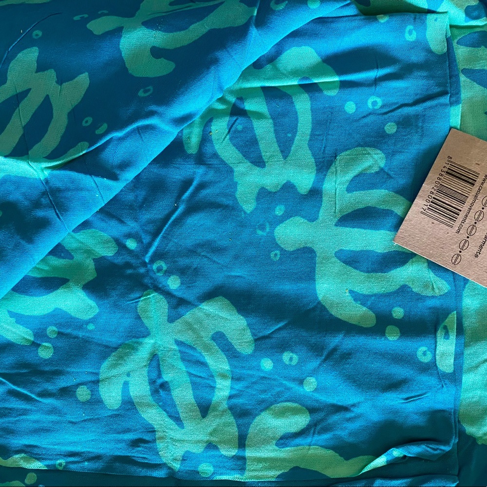 Turquoise sarong from Hawaii